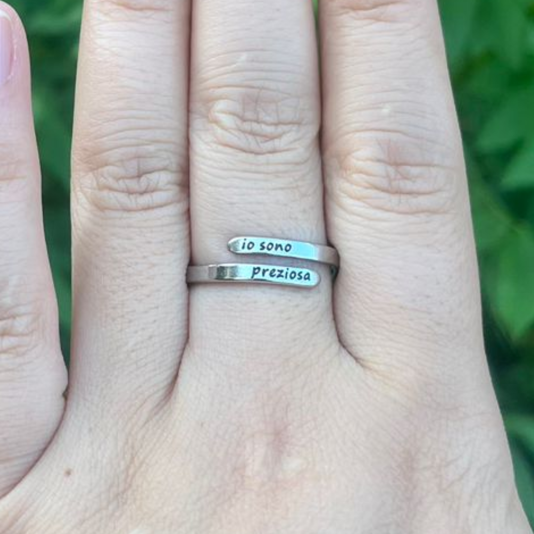 ANELLO " IO SONO PREZIOSA"