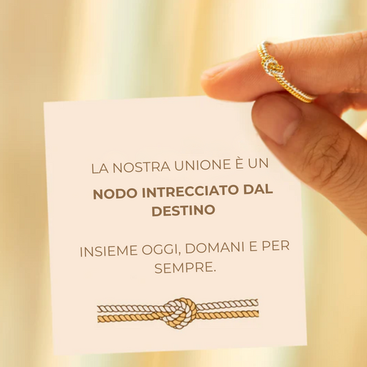 ANELLO NODO DELL'UNIONE - INSIEME OGGI, DOMANI E PER SEMPRE